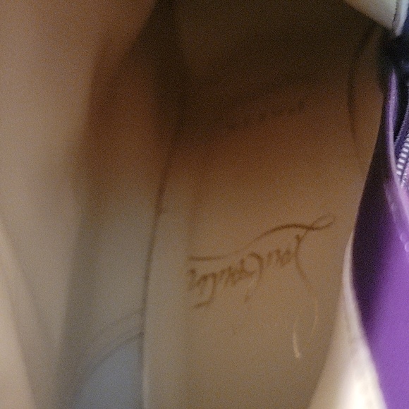 Christian louboutin, so kate booty 120 watersnake,purple,fushia and blue  sz36.5 - Picture 12 of 16